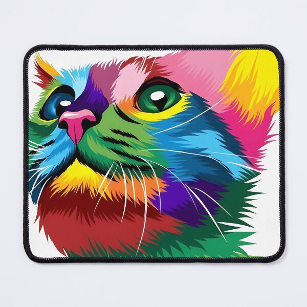 Item preview, Colorful Rainbow Cat Pop Art designed and sold by FritschBryana.