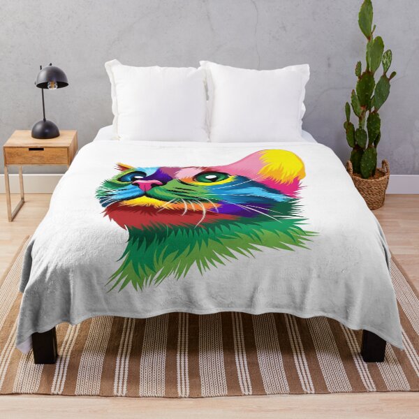 Item preview, Colorful Rainbow Cat Pop Art designed and sold by FritschBryana.