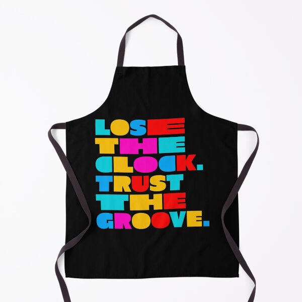 Item preview, Lose the Clock Trust the Groove Colorful Electronic Music Typography designed and sold by paulo silveira.