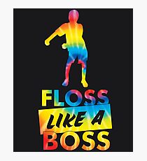 Tie Dye Floss Like A Boss - Flossing Dance Photographic Print