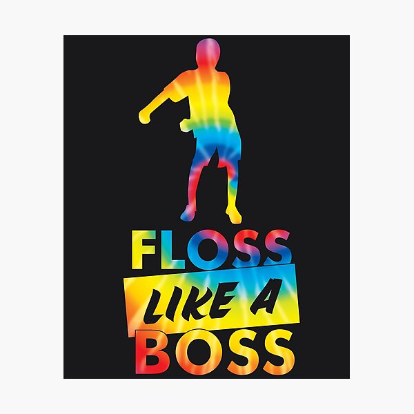 Tie Dye Floss Like A Boss - Flossing Dance Impression photo