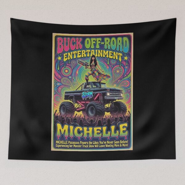 Item preview, Buck Off-Road: Psychedelic 60s - MICHELLE  designed and sold by PESCORAN.