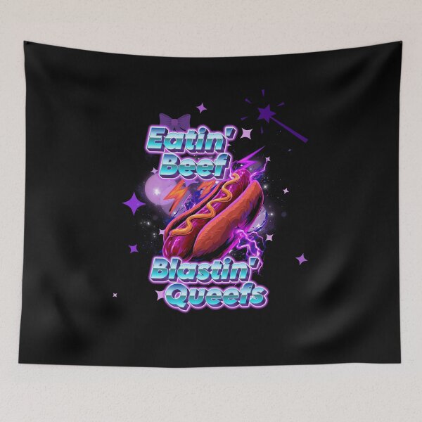 Item preview, Eatin Beef Blastin Queefs Funny Colorful Design For Woman designed and sold by DarkRelicStudio.