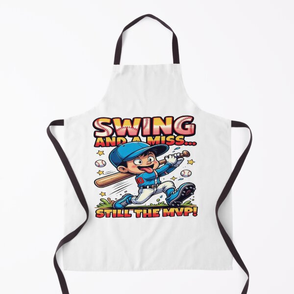 Item preview, Swing and a Miss Still the MVP Funny Baseball T-Shirt | Cute Cartoon Baseball Player Graphic Tee | Baseball Fan Gift designed and sold by Sushikidsntod.
