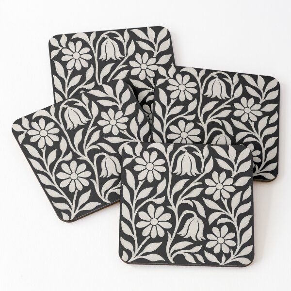 Item preview, Vintage Folk Flowers designed and sold by PetalGarden.