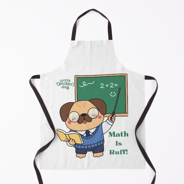 Item preview, Happy Teacher's Day Math Is Ruff Funny Pug designed and sold by Fatma Creates.