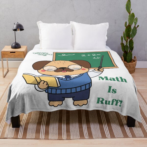 Item preview, Happy Teacher's Day Math Is Ruff Funny Pug designed and sold by Fatma Creates.