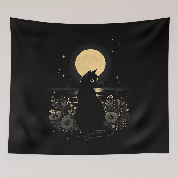 Item preview,  Night Garden Cat  designed and sold by PurrfectHome.