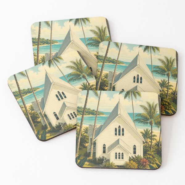 Item preview, St Mary's by the Sea Port Douglas, Queensland Australia Vintage Travel Poster designed and sold by pod24.