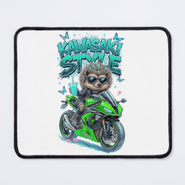 Item preview, Green Kawasaki Sportbike - Turquoise Boba, Butterflies designed and sold by Hellulandia - no nää ny vaa o tämmöne.