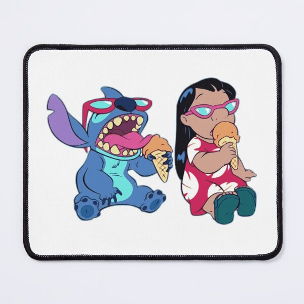 Item preview, Cute Stitch and Lilo Eating Ice Cream designed and sold by Magico Paco.