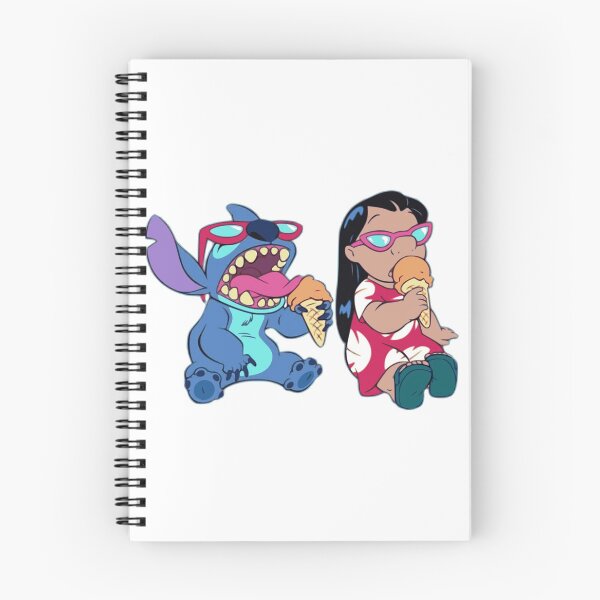 Item preview, Cute Stitch and Lilo Eating Ice Cream designed and sold by Magico Paco.