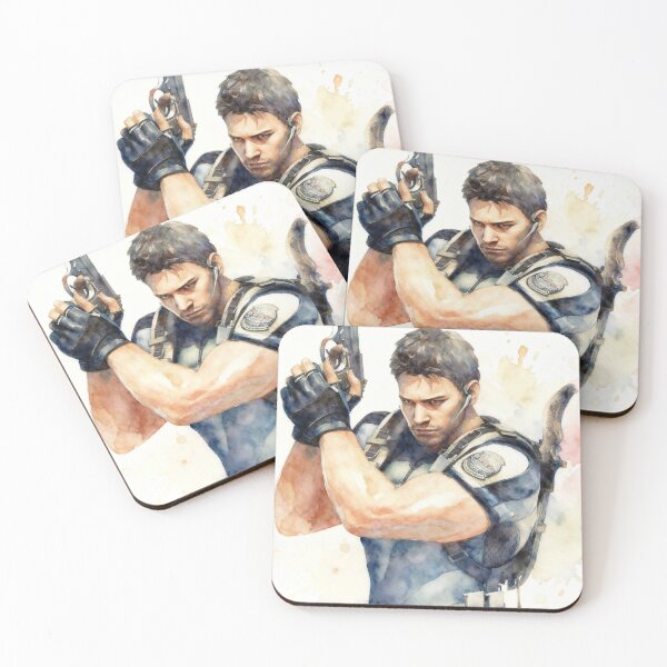 Item preview, Chris Redfield watercolour designed and sold by VXprints.