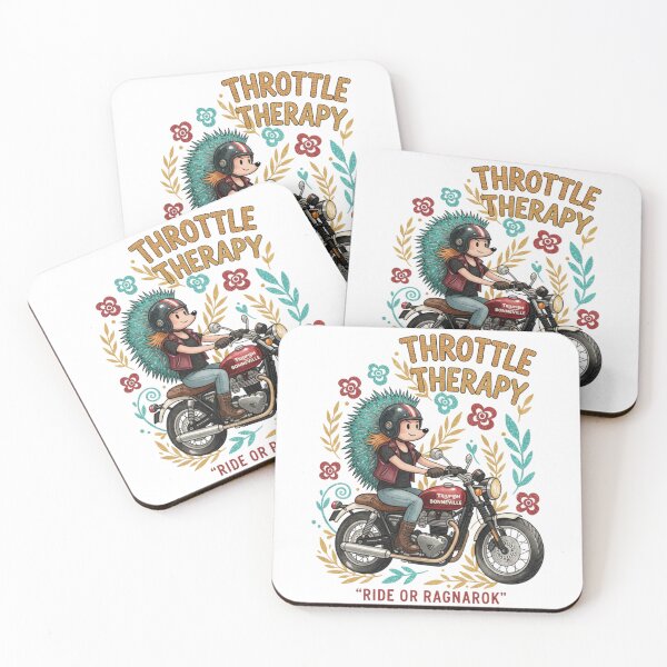 Item preview, Throttle Therapy Triumph Bonneville - Ride Or Ragnarok designed and sold by Hellulandia - no nää ny vaa o tämmöne.