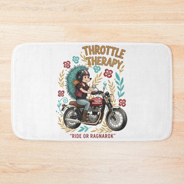 Aperçu de l'œuvre Throttle Therapy Triumph Bonneville - Ride Or Ragnarok créée et vendue par Hellulandia - no nää ny vaa o tämmöne.