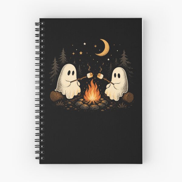 Item preview, Cute Ghost Campfire - Halloween Night Vintage designed and sold by Moizento.