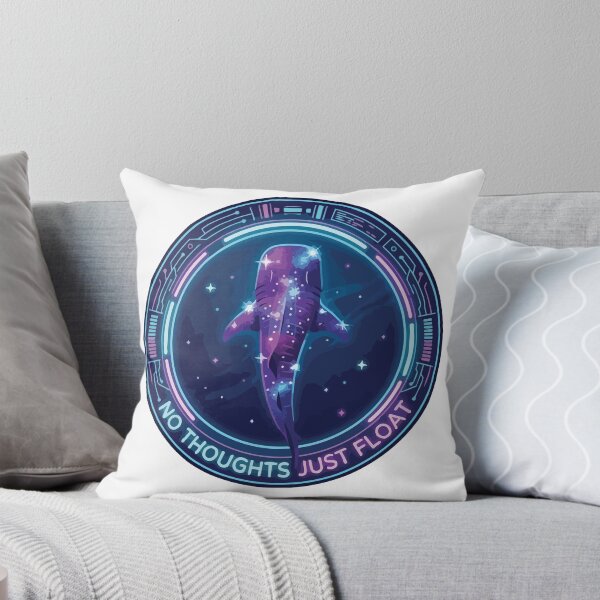 Item preview, Neon Whale Shark Float Aesthetic Porthole Art designed and sold by Arc2020.