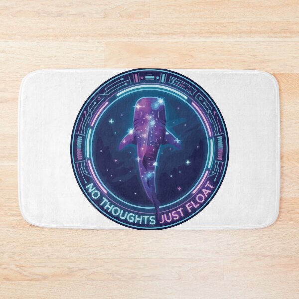 Item preview, Neon Whale Shark Float Aesthetic Porthole Art designed and sold by Arc2020.