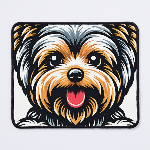Item preview, Colorful Fluffy Dog Illustration – Cute Happy Puppy Lover designed and sold by WehnerCarmela.