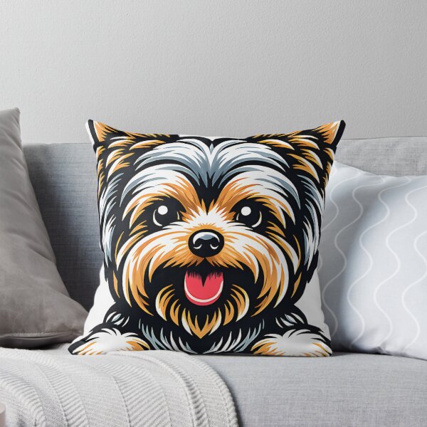 Item preview, Colorful Fluffy Dog Illustration – Cute Happy Puppy Lover designed and sold by WehnerCarmela.