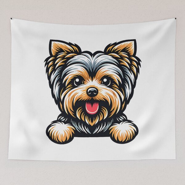 Item preview, Colorful Fluffy Dog Illustration – Cute Happy Puppy Lover designed and sold by WehnerCarmela.