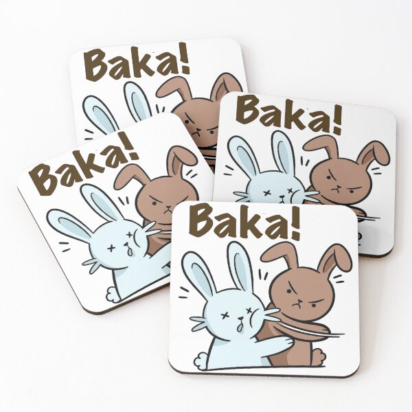 Item preview, Baka! | Funny Anime Bunny Meme  designed and sold by SoftPawsAtelier.
