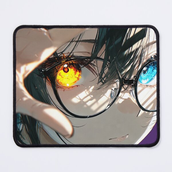 Item preview, Heterochromia Anime Girl with Glasses and Shadow Play designed and sold by Sergii Davydenko.