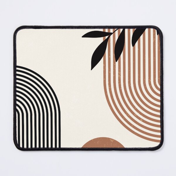 Item preview, Boho Geometric Terracotta Mid Century Modern Abstract Arch Art designed and sold by FaizArtShop.