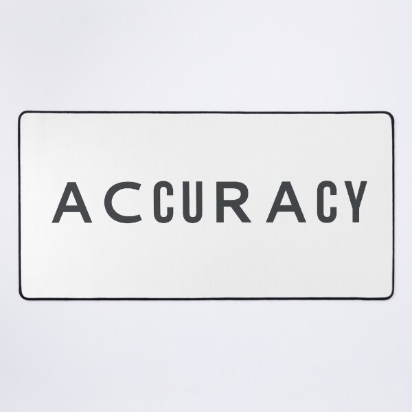 Item preview, Minimalist Accuracy Typography Poster for Perfectionists designed and sold by drTerrens.