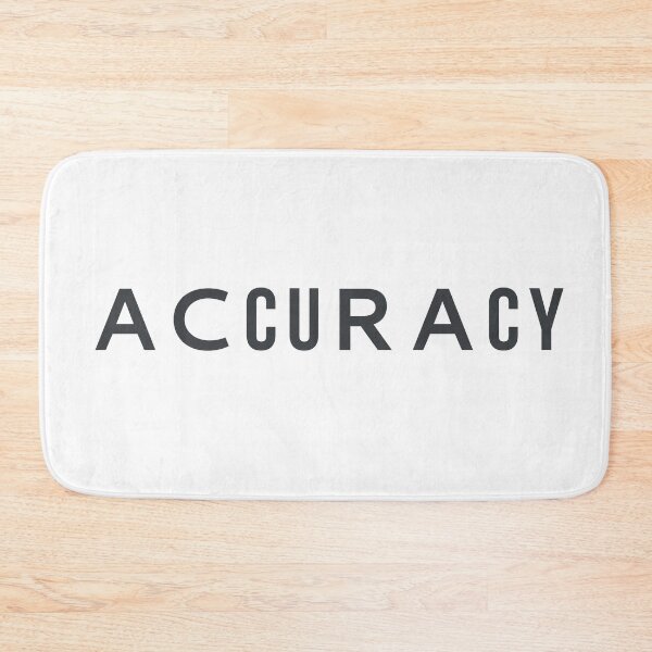 Item preview, Minimalist Accuracy Typography Poster for Perfectionists designed and sold by drTerrens.