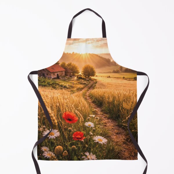 Item preview, Golden Wheat Field Sunrise – Countryside Landscape designed and sold by Yomere.