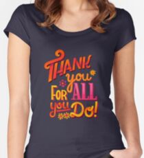 Thank you! Women's Fitted Scoop T-Shirt