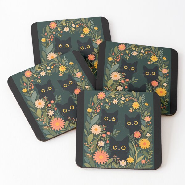 Item preview, Whimsical Garden Cats  designed and sold by PurrfectHome.
