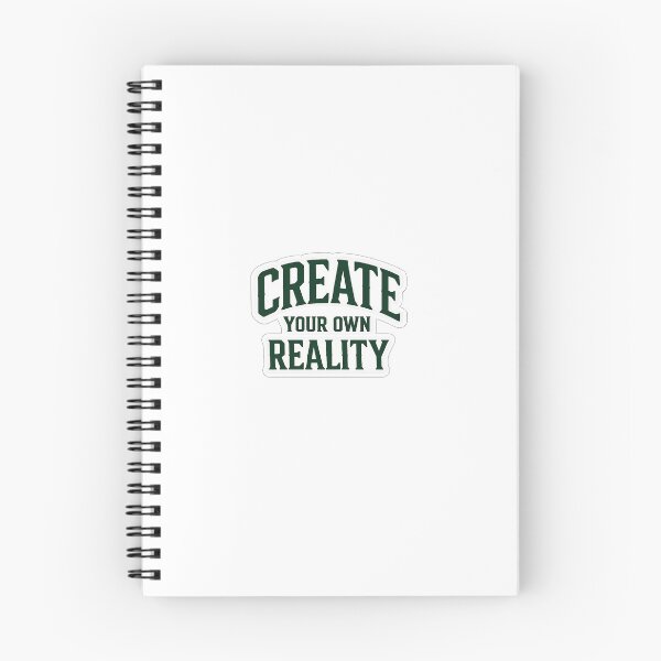 Item preview, Create Your Own Reality Motivational Quote Sticker | Bold Collegiate Typography Design designed and sold by LarkLeaf.