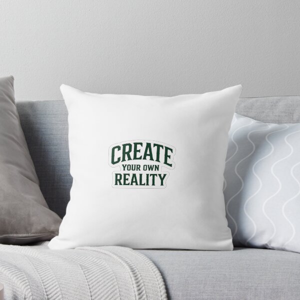 Item preview, Create Your Own Reality Motivational Quote Sticker | Bold Collegiate Typography Design designed and sold by LarkLeaf.