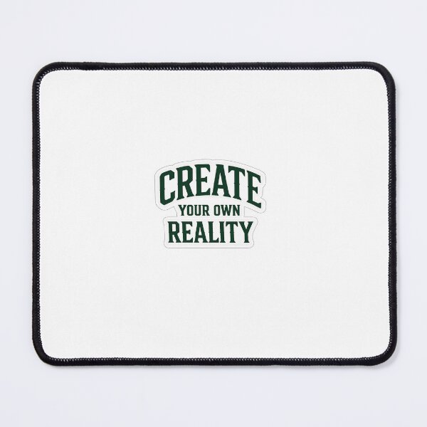 Item preview, Create Your Own Reality Motivational Quote Sticker | Bold Collegiate Typography Design designed and sold by LarkLeaf.