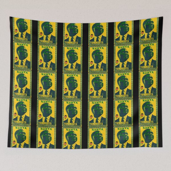 Item preview, Tom Mboya Vintage Kenya Postage Stamp Art | Pan-African Independence Poster designed and sold by Youngkev-arts.
