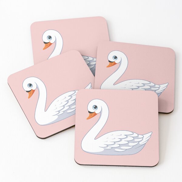 Item preview, Cute White Swan Cartoon Illustration designed and sold by SolutionsArt.