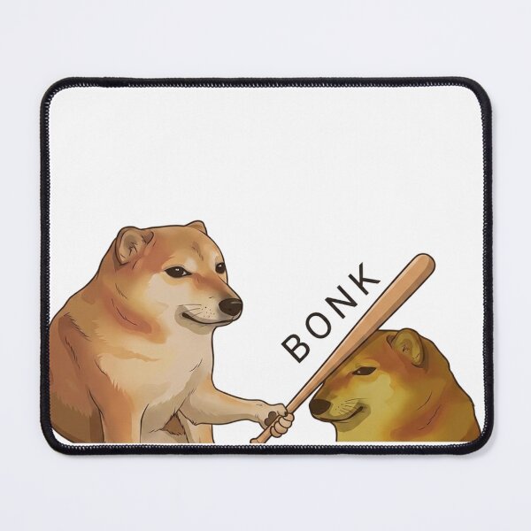 Item preview, BONK | Funny Dog Reaction Meme designed and sold by SoftPawsAtelier.