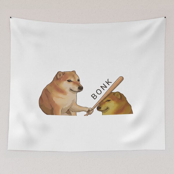 Item preview, BONK | Funny Dog Reaction Meme designed and sold by SoftPawsAtelier.