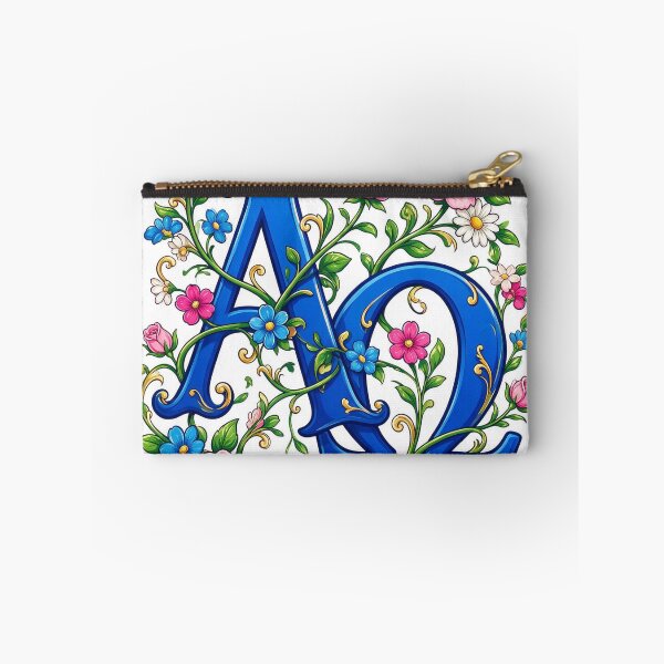 Item preview, Alpha and Omega intertwined with elegant floral vines designed and sold by DVerse Studio.