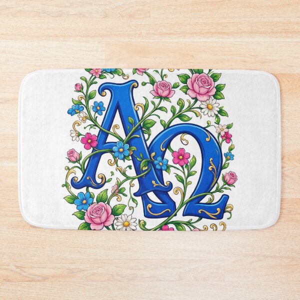 Item preview, Alpha and Omega intertwined with elegant floral vines designed and sold by DVerse Studio.