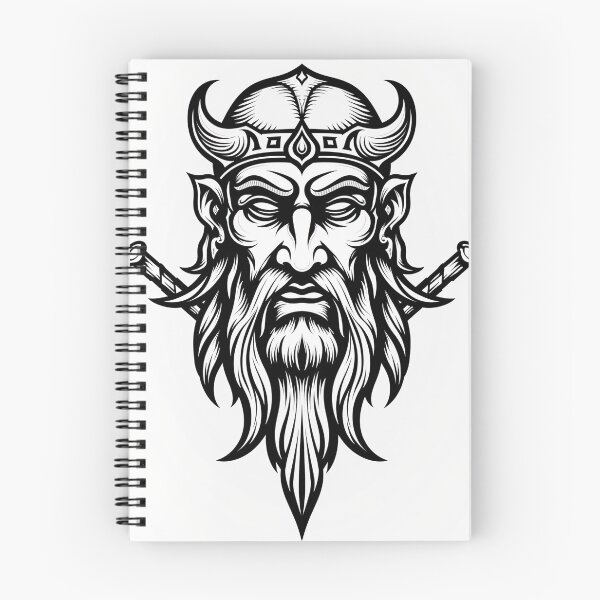 Item preview, Viking Warrior with Horned Helmet and Long Beard Wall Art designed and sold by Qubivibe.