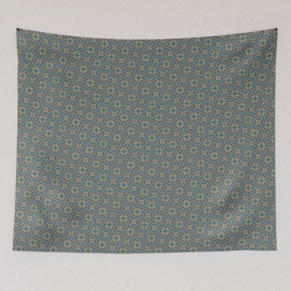 Item preview, Pythagorean Tiling Blue Green Gold designed and sold by Ldandois Design.