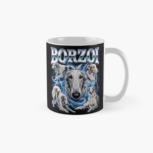 Item preview, Borzoi Dog Retro Collage designed and sold by OceanBandwear.