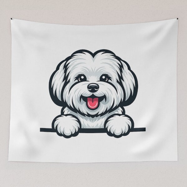 Item preview, Cute Fluffy White Dog Cartoon Illustration designed and sold by WehnerCarmela.