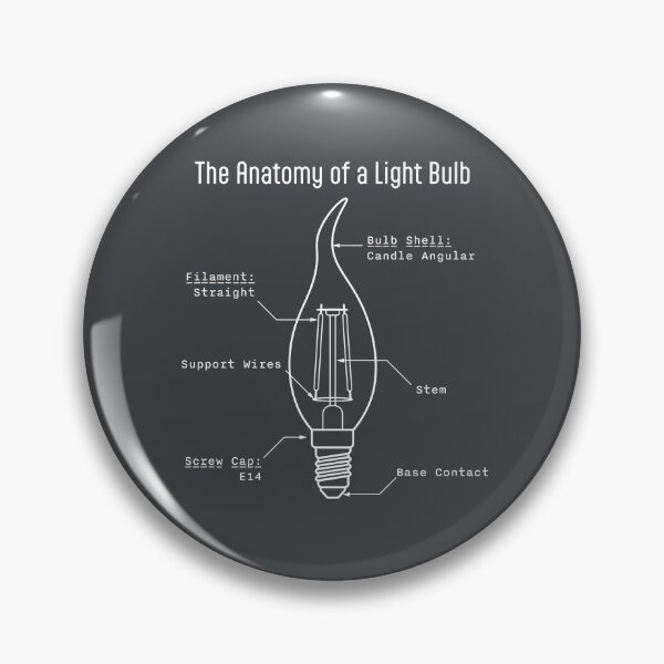 Item preview, Monochrome Candle Light Bulb Anatomy Art designed and sold by drTerrens.