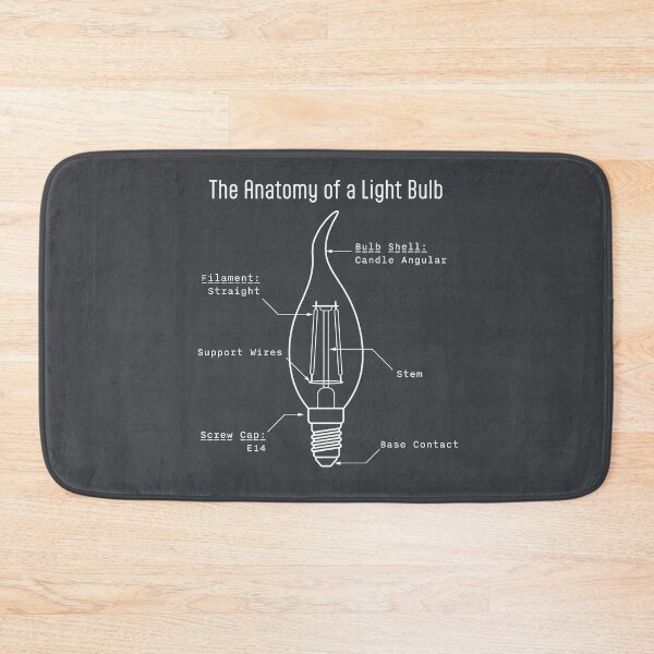 Item preview, Monochrome Candle Light Bulb Anatomy Art designed and sold by drTerrens.