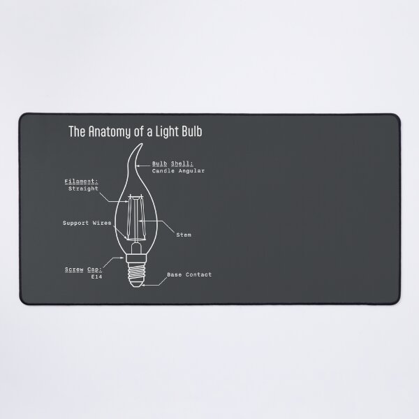 Item preview, Monochrome Candle Light Bulb Anatomy Art designed and sold by drTerrens.