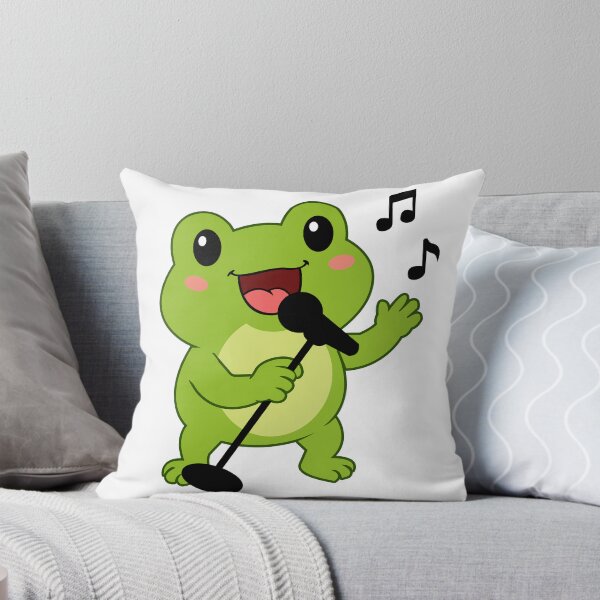 Item preview, Cute Singing Frog Sticker | Kawaii Frog with Microphone | Funny Music Lover Gift designed and sold by bkeer abobkr.